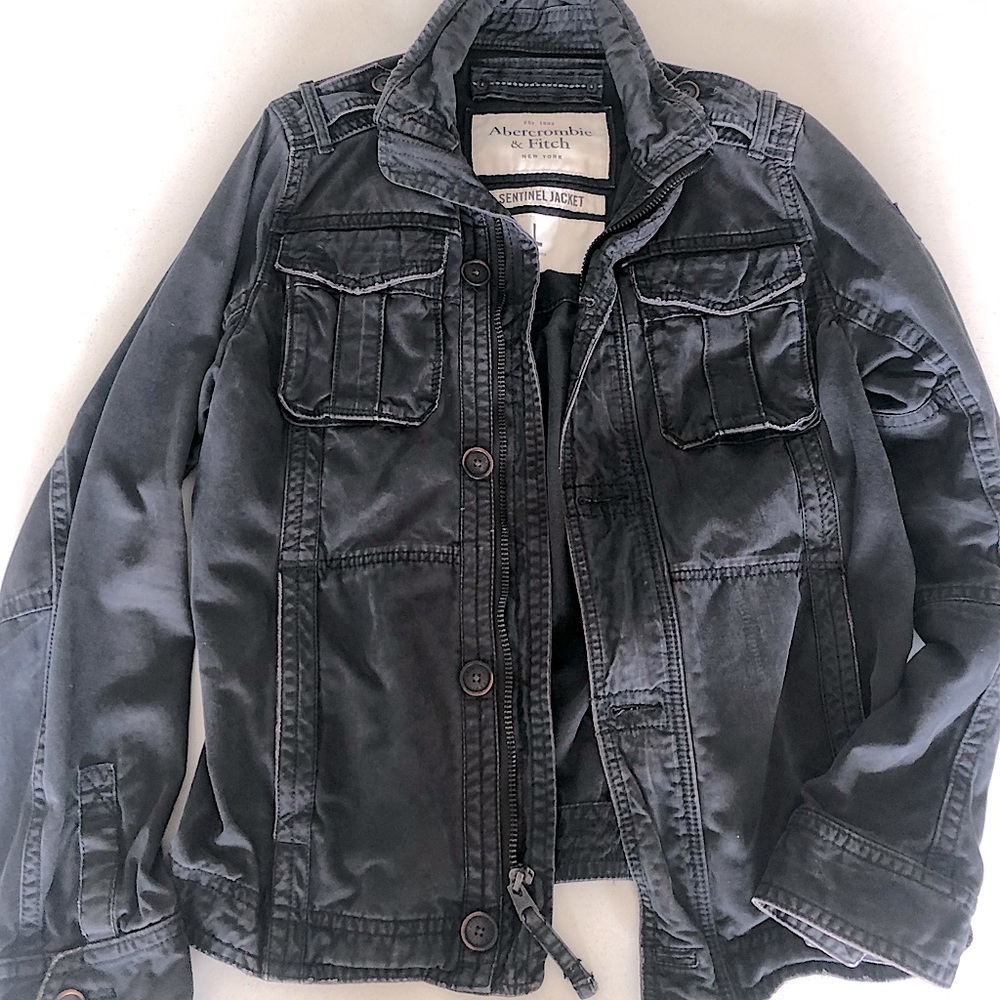 Abercrombie & Fitch Navy Sentinel Field Jacket